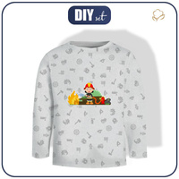 LONGSLEEVE - FEUERWEHRMANN / acid (grau) - Single Jersey (134/140)