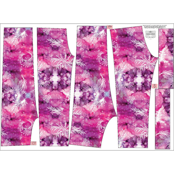 CHILDREN'S SOFTSHELL TROUSERS (YETI) - WINTER GALAXY PAT. 1 - sewing set (98/104)