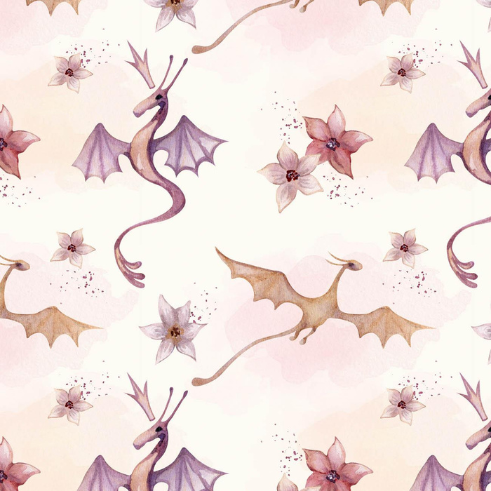 DRAGON FLIGHTS PAT. 1 - Cotton woven fabric