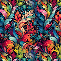 COLORFUL LEAVES vz. 5- Potahový velur