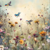 MAGIC MEADOW WZ. 11 - PANEL (60cm x 50cm) Panama 220g