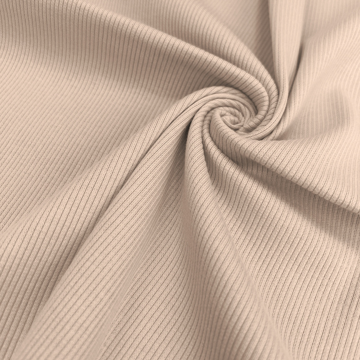 Dzianina prążkowana (ściągaczowa) - PEARL BEIGE (D-240)