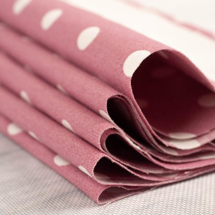 WEISSE ERBSEN / Flamingo Pink - Baumwoll Webware