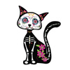 CAT FRIDA (DIA DE LOS MUERTOS) - panel looped knit 75cm x 80cm