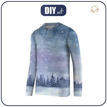 THERMO KINDER BLUSE (BILLIE) - WINTERLANDSCHAFT M.2 (GEMALTER WALD) - Nähset 152