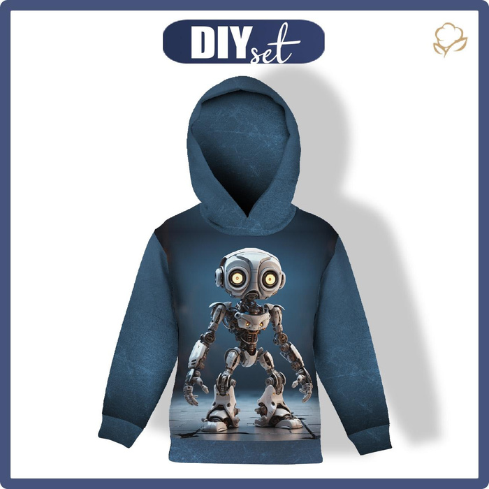 DZIECIĘCA BLUZA Z KAPTUREM (ALEX) - ROBOT WZ.3- zestaw do uszycia (86/92)