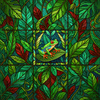Stained Garden vz. 17 - panel (60cm x 50cm) Voděodolná tkanina Oxford