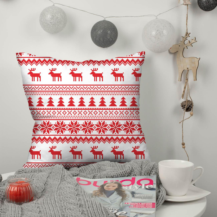 REINDEERS PAT. 2 / red - looped knit 