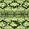 SNAKE'S SKIN PAT.1 / green - Viscose jersey