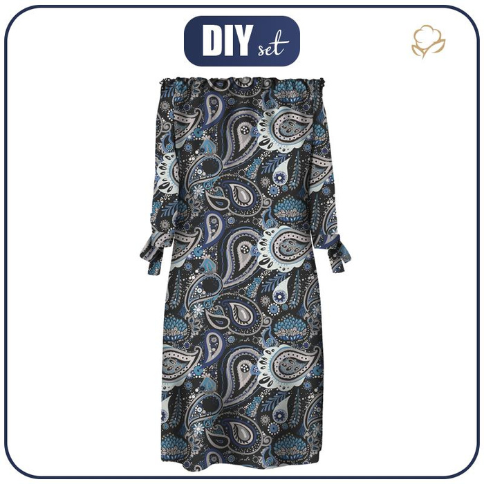 SUKIENKA "CARMEN" - Paisley wz. 6 - krepa XXL
