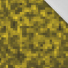 100cm PIXELS pat. 2 / mustard - Cotton woven fabric
