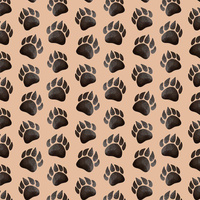 PAWS (BEARS AND BUTTERFLIES) - Cotton woven fabric