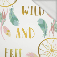 LISEK I ŁAPACZE SNÓW (WILD & FREE) - panel dzianina pętelkowa