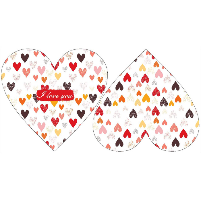 OZDOBNÝ POLŠTÁŘ SRDCE - I LOVE YOU / SRDCE 