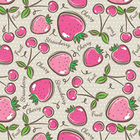FRUITS - Cotton woven fabric