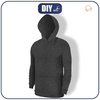 MEN’S HOODIE (COLORADO) - MELANGE GRAPHITE - sewing set