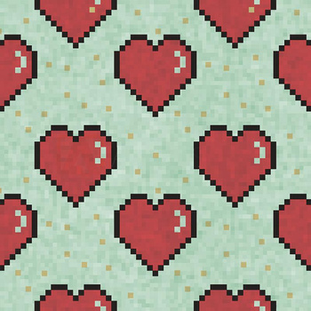 HEARTS (retro) / mint