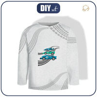 Longsleeve - SZYBKIE BRYKI / acid (szary) - single jersey (146/152)