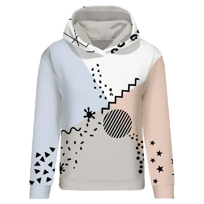 CLASSIC DAMEN HOODIE (POLA) - COLOR BLOCK M. 3 - Nähset XXXL