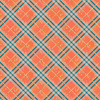 GLITTER CHECK / orange (GLITTER AUTUMN) - looped knit fabric