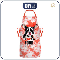 APRON - VALENTINE'S DAY / BULDOG - sewing set