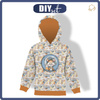 DZIECIĘCA BLUZA Z KAPTUREM "ALEX" (122/128) - SŁODZIAKI wz. 13 (SŁODZIAKI W KOSMOSIE) - dzianina pętelkowa