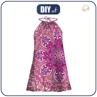 KLEID "DALIA" MINI - BUNTE MANDALA m. 2 - Nähset L-XL