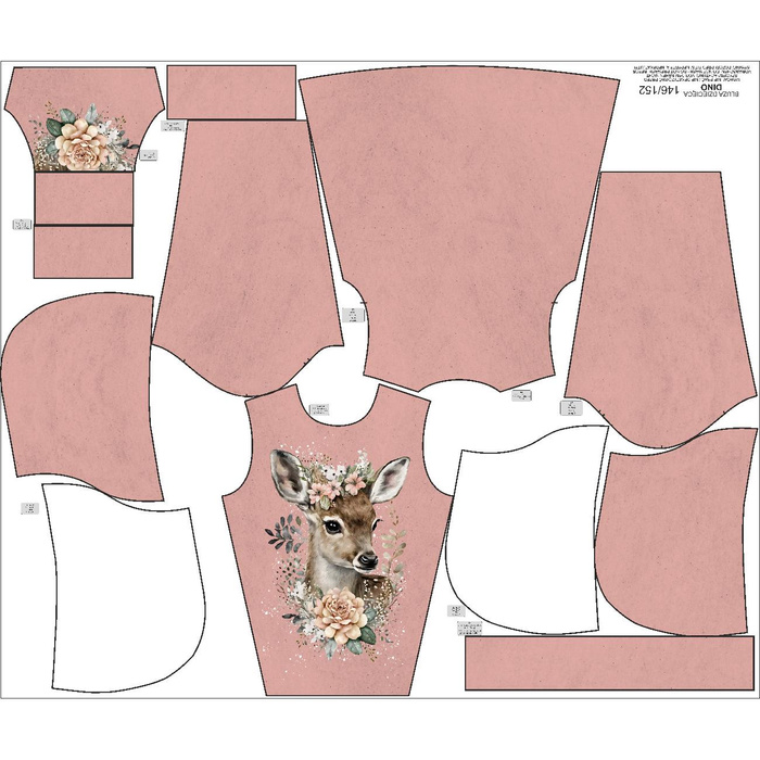 KID'S HOODIE (PARIS) - BABY DEER - sewing set (146/152)