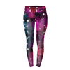 LEGGINSY SPORTOWE -  AKWARELOWA GALAKTYKA WZ. 8 - XS