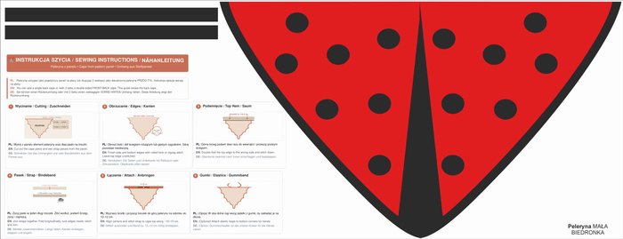 CAPE - LADYBIRD / choice of sizes