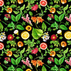 MINI PARADISE FRUITS pat. 2 (PARADISE GARDEN)  - single jersey 