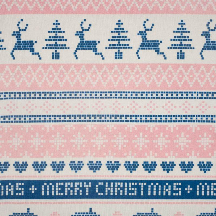 MERRY CHRISTMAS M. 2 (NORWEGISCHE MUSTER) - Baumwoll Webware