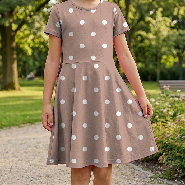 POLKA DOTS WZ. 4 - Muślin bawełniany