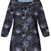 KIDS PARKA (ARIEL) - MOON LILIES (ENCHANTED NIGHT) - softshell (134/140)