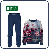 Jogginganzug für Kinder (MILAN) - VINTAGE FLOWERS M. 4 - Nähset (110/116)