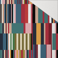 RETRO GEOMETRIC WZ. 2 - Hydrofobní česaná teplákovina