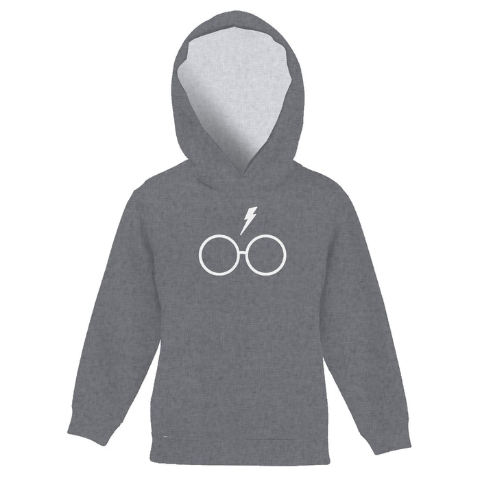 KID'S HOODIE - GLASSES (MAGIC SCHOOL) - looped knit fabric (146/152)