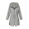 WOMEN'S PARKA (ANNA) - WHITE DOTS / grey - softshell XL