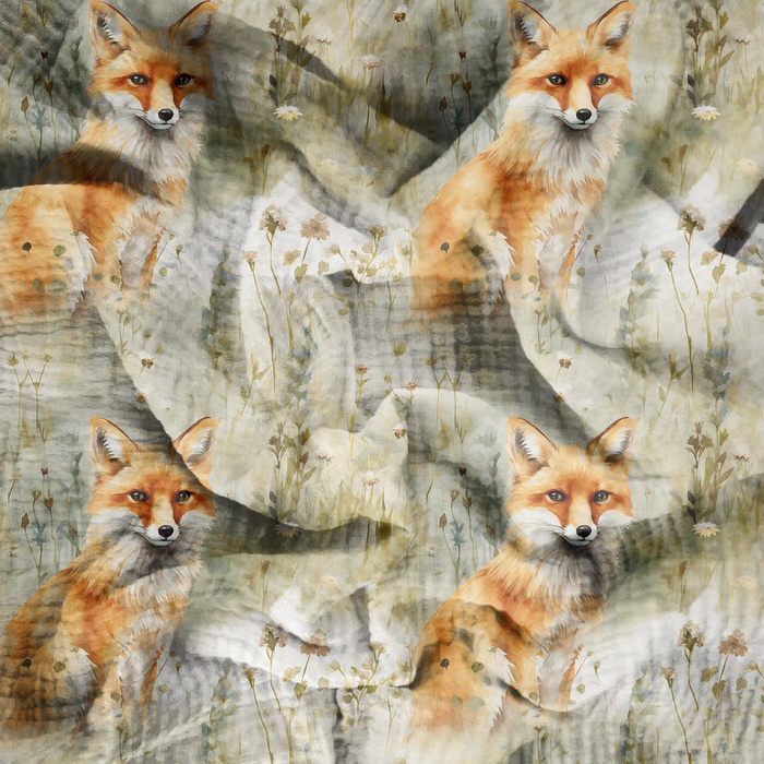 PASTEL FOX VZ. 1 - Mušelín bavlněný