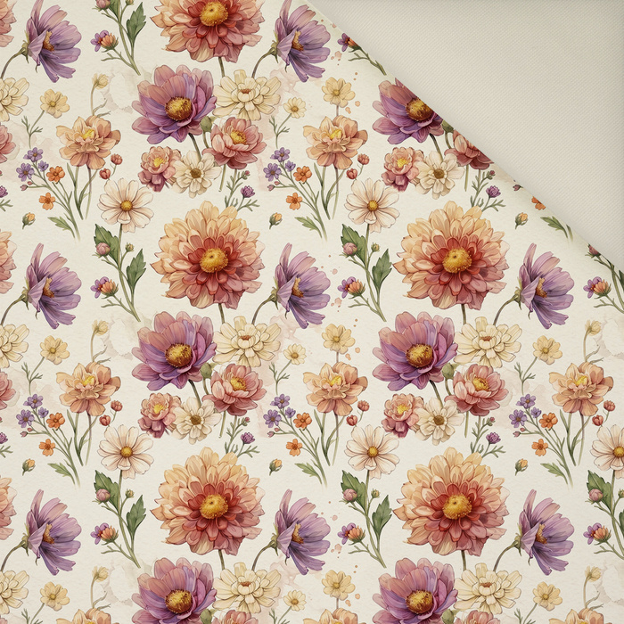 FLOWERS HEDGEHOG FAMILY - Upholstery velour