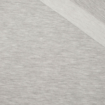 D-20 MELANGE LIGHT GRAY - looped knitwear with elastan