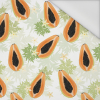 PAPAYA ORANGE & WHITE - tkanina wodoodporna