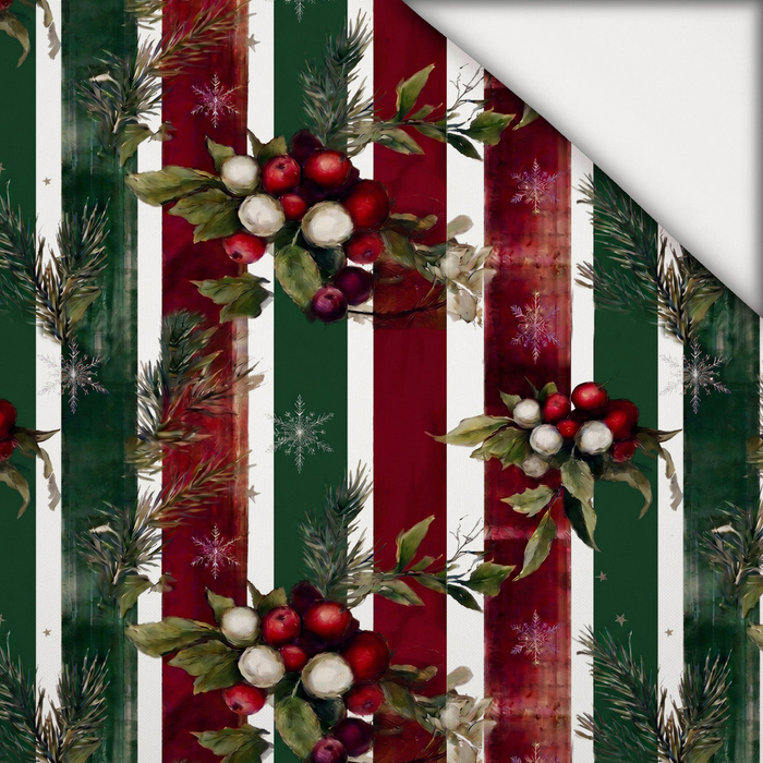 CHRISTMAS STRIPES WZ.3 - lekka dzianina drapana