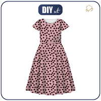 KID'S DRESS "MIA" - POLKA DOTS WZ. 9 - sewing set