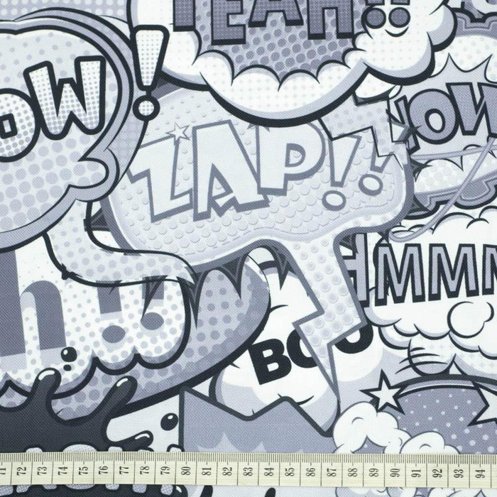 COMICS (black-white) - Waterproof woven fabric