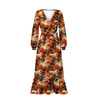 AUTUMN FLOWERS WZ.13- Slub Weave