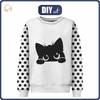 KINDER SWEATSHIRT (NOE) - LOOKING CAT - Nähset (146/152)