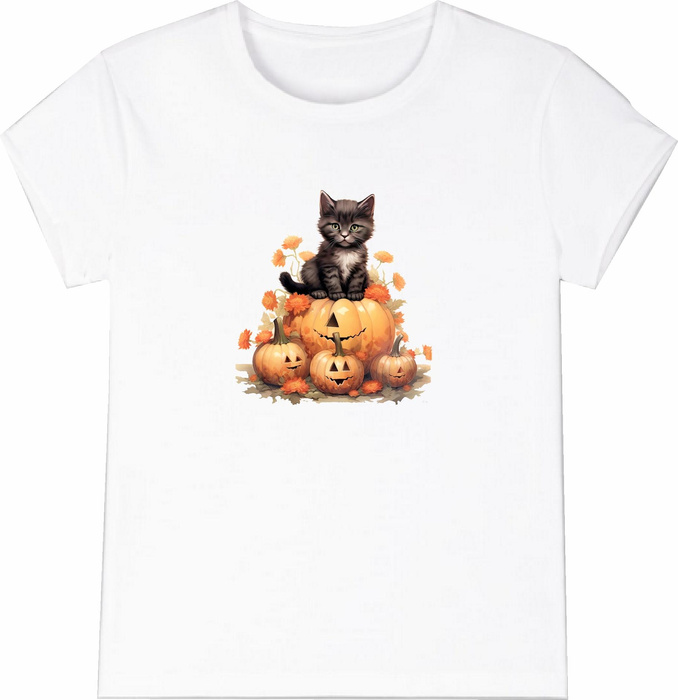 HALLOWEEN CAT - PANEL (60cm x 50cm) tkanina wodoodporna