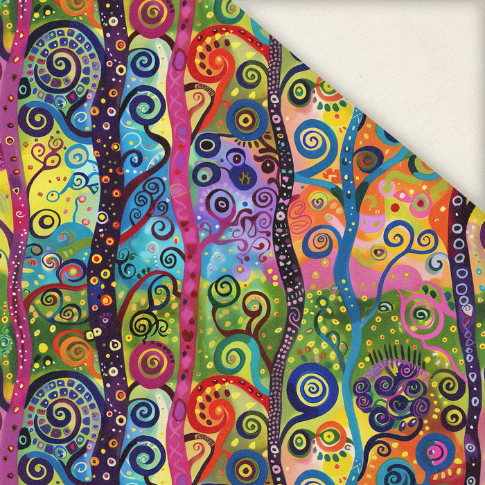 NEON FLOWERS WZ.2- Slub Weave