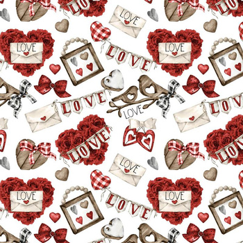 VALENTINE'S MIX PAT. 2 (CHECK AND ROSES)